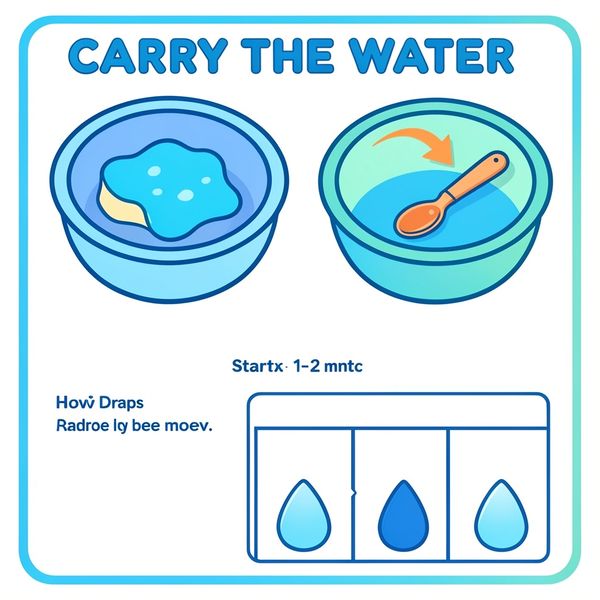 Szablon gry 'Przenosimy wodę' — instrukcja i plansza - Szablony - Dzień Wody