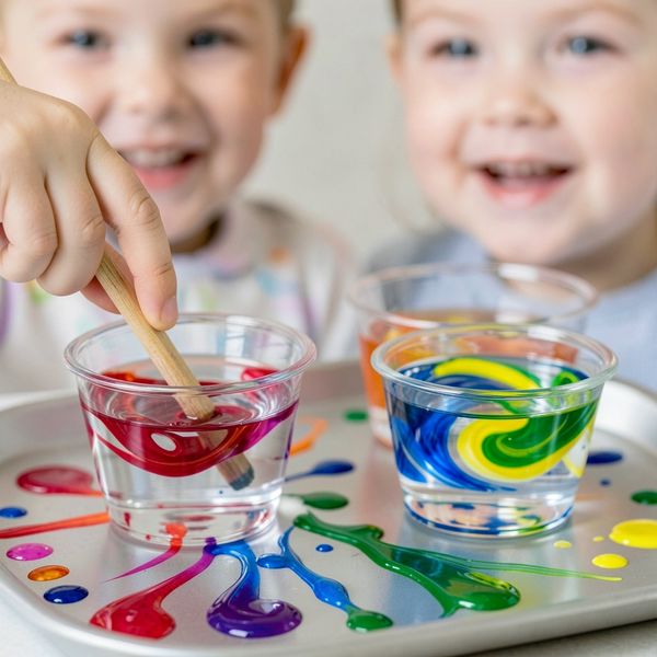 Ilustracja: Mini-eksperyment 'Kolorowe wiry' - Materiały - Dzień Wody