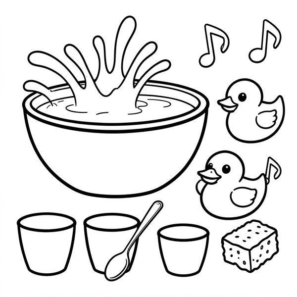 Kolorowanka — Plusk, plusk, plusk - Kolorowanki - Dzień Wody