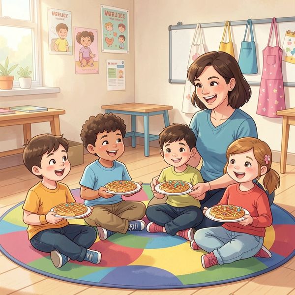 Ilustracja zakończenia — krąg podsumowujący - Materiały - Dzień Gofra