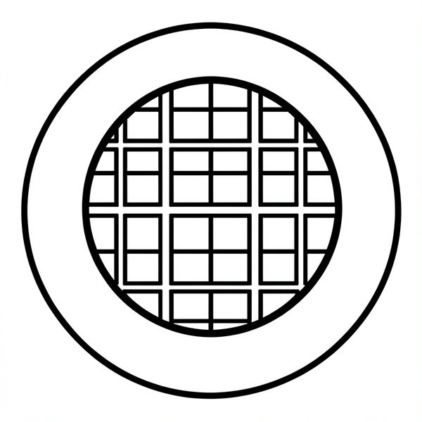 Szablon 'gofra' na talerzyk (kontury) - Szablony - Dzień Gofra