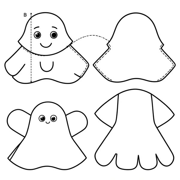 Szablon pacynki ręcznej (krok po kroku) - Szablony - Dzień Teatru