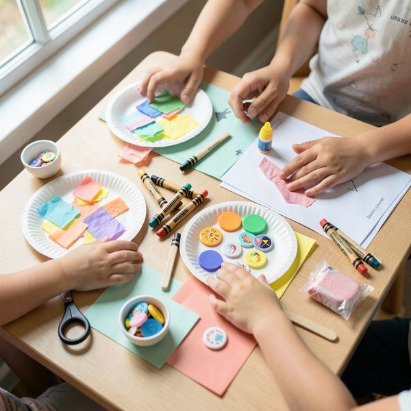 Zestawy materiałów na stolikach - Materiały - Dzień Teatru