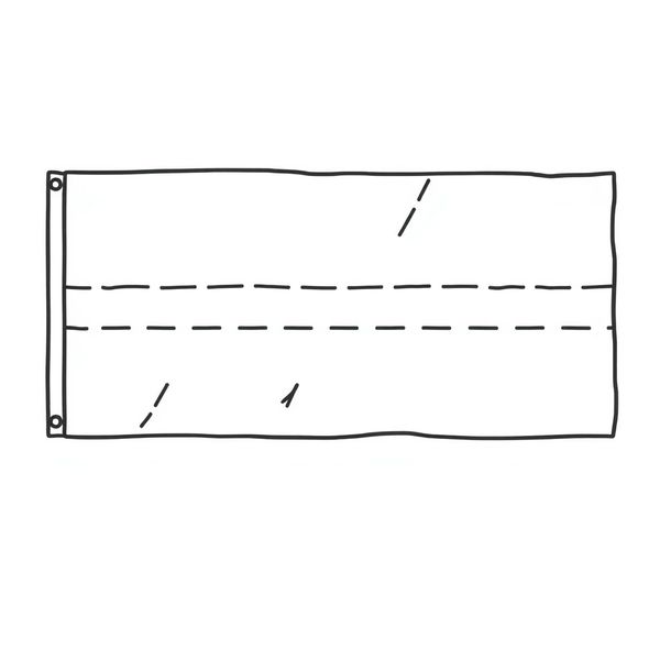 Kolorowanka: Prosta flaga (dla maluchów)