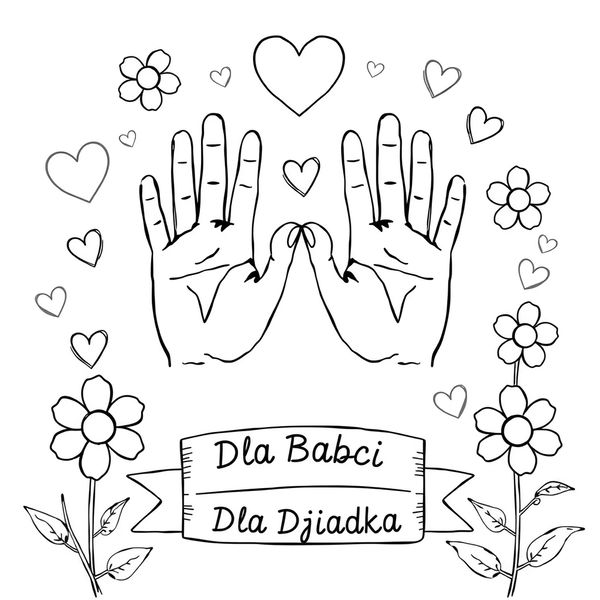 Kolorowanka — odcisk dłoni