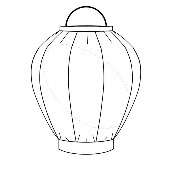 Szablon papierowego lampionu