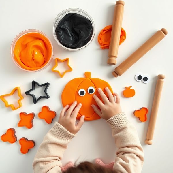 Stacja 2 — masa dyniowa (playdough)