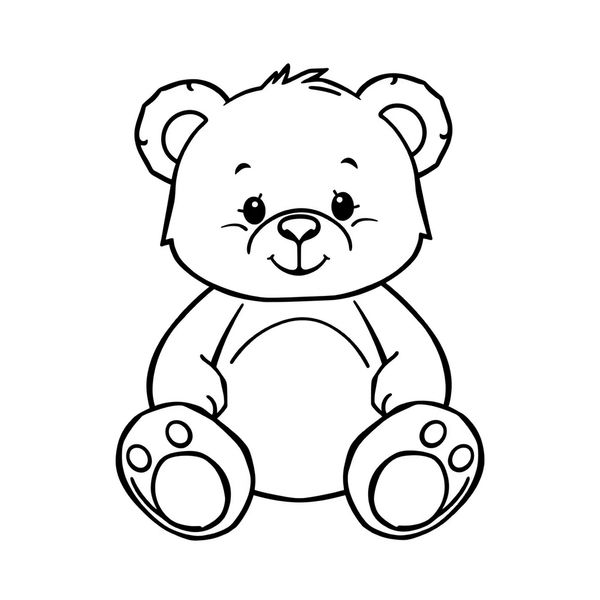 Malowanka: Pluszowy miś