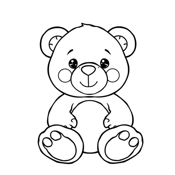 Malowanka: Pluszowy miś