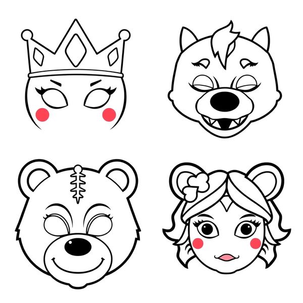 Maski do wycięcia - gotowe postaci