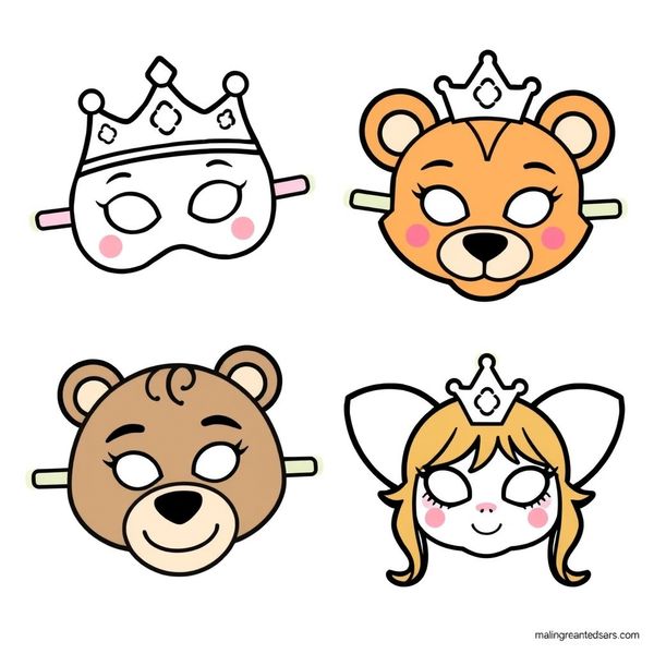 Maski do wycięcia - gotowe postaci