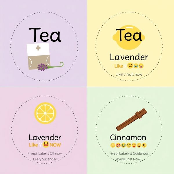 Zestaw etykiet do buteleczek zapachowych