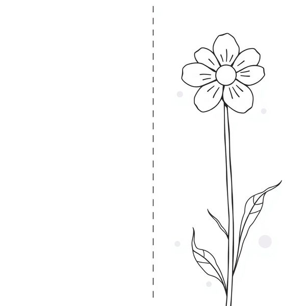 Szablon kartki A5 (linie zgięcia)