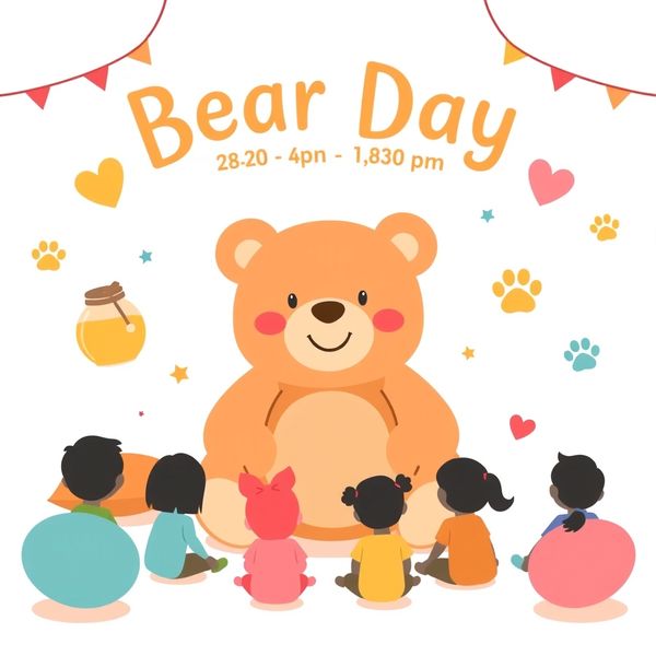 Plakat powitalny - Dzień Misia