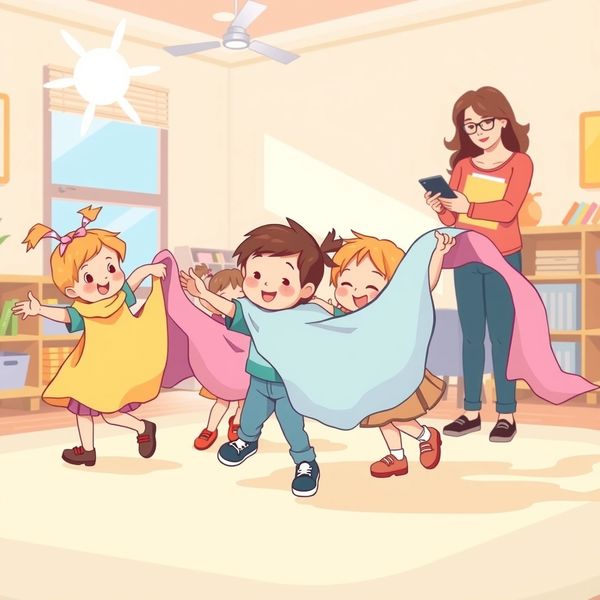 Chusty jako rekwizyty (wizualizacja)