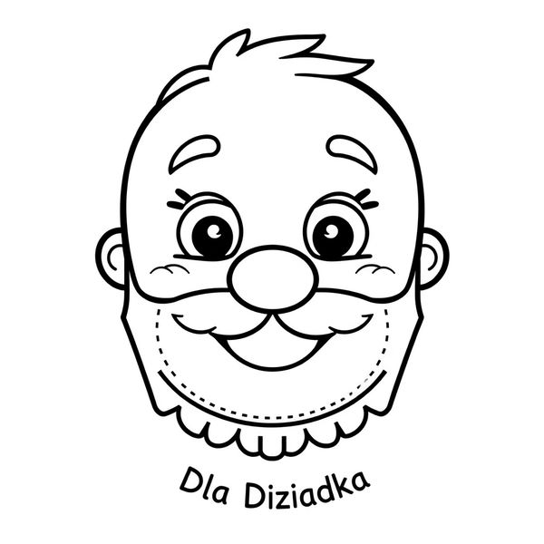 Kolorowanka — portret dziadka