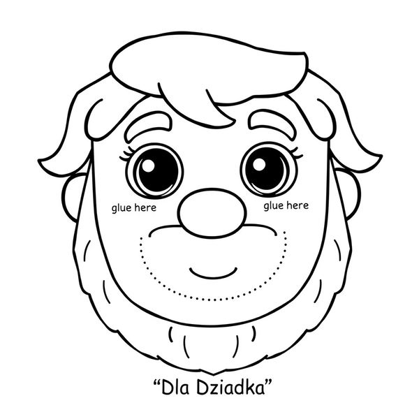 Kolorowanka — portret dziadka