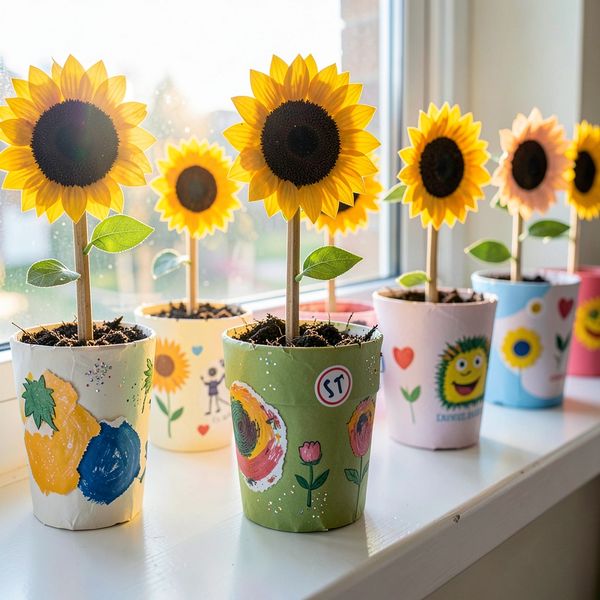 Zdjęcie produktu końcowego: Mini ogródek słoneczników - Materiały - Międzynarodowy Dzień Partyzanckiego Sadzenia Słoneczników