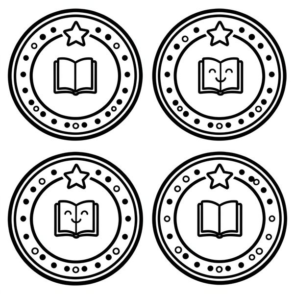 Projekt pieczątki / znak wypożyczenia - Materiały - Biblioteka