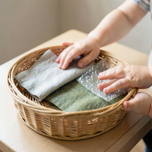 Zdjęcie: Stacja sensoryczna — dotykowe materiały - Materiały - Dzień Pracownika Gospodarki Komunalnej