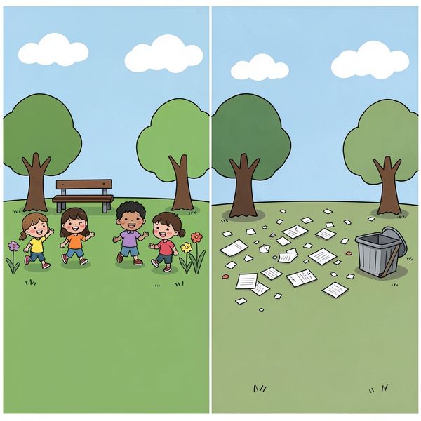 Szablon plakatu „Czysty Park” - Szablony - Dzień bez Śmiecenia