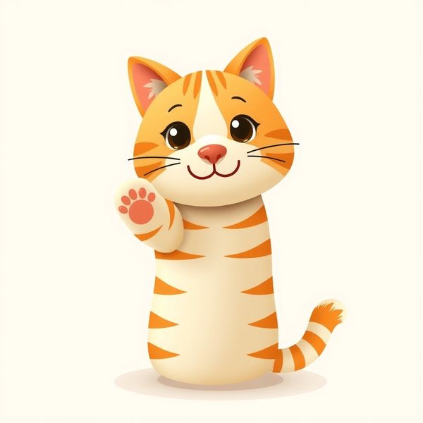 Ilustracja Kota — pacynka