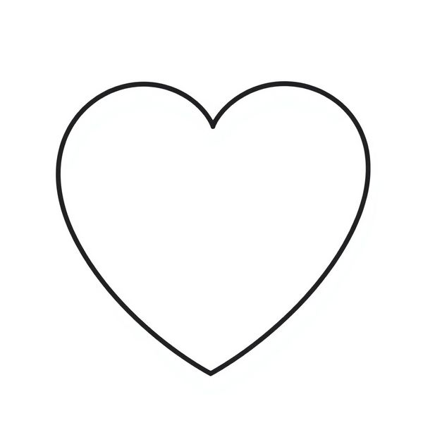 Szablon serduszka do druku (cut-out)