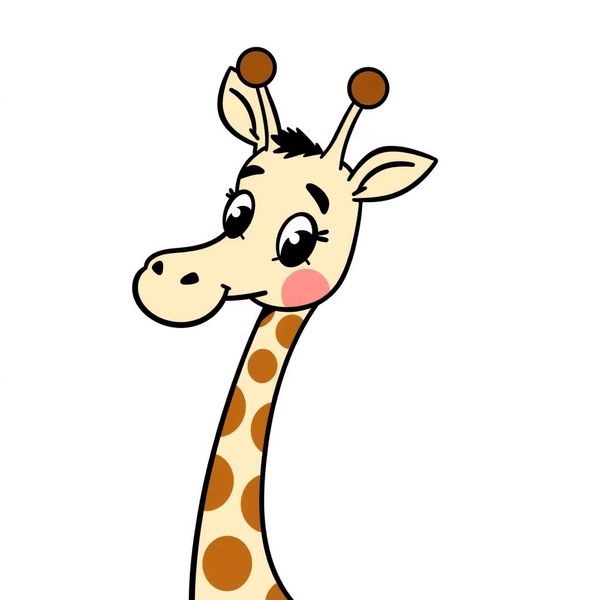 Plakat powitalny: Duża żyrafa