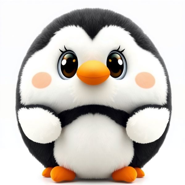 Ilustracja zabawkowego pingwina