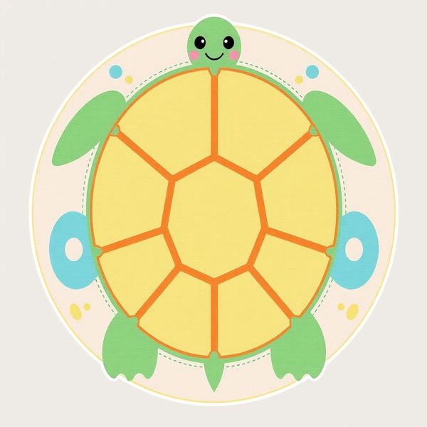 Mata/obrazek maty z motywem skorupy