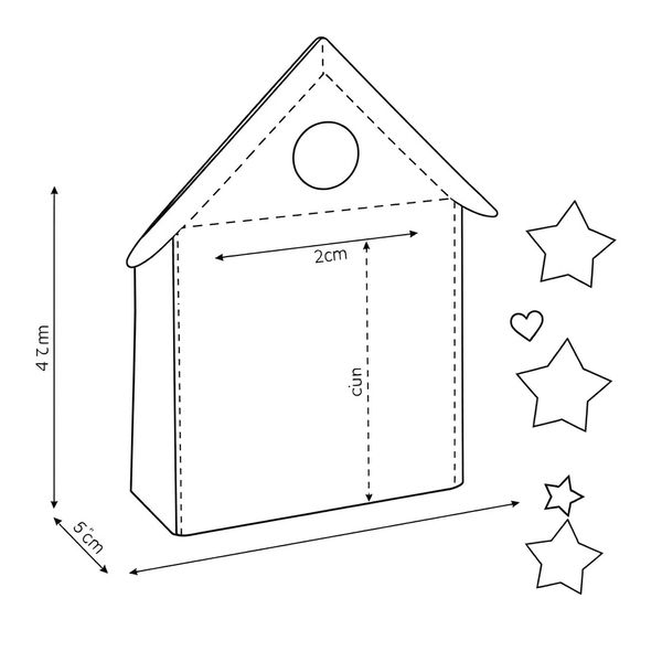 Szablon kartonowego stojaka
