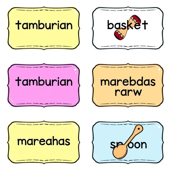 Etykiety i koszyki do losowania instrumentów (szablony) - Szablony - Dzień Muzyki