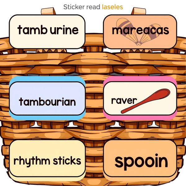 Etykiety i koszyki do losowania instrumentów (szablony)