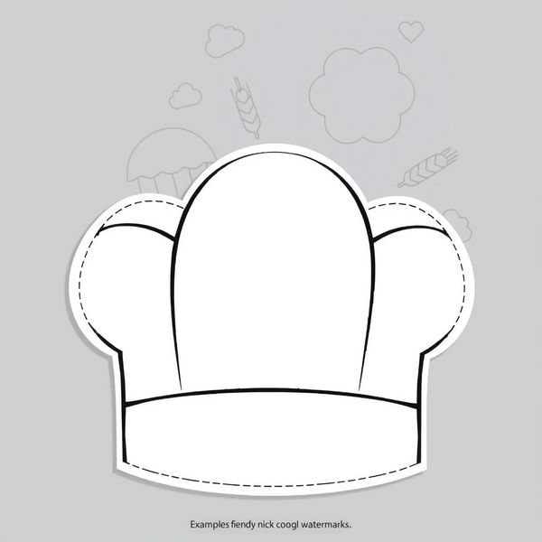 Czapka piekarza — szablon do składania