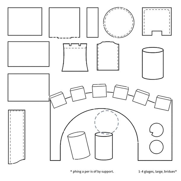 Szablony mostów do wycięcia