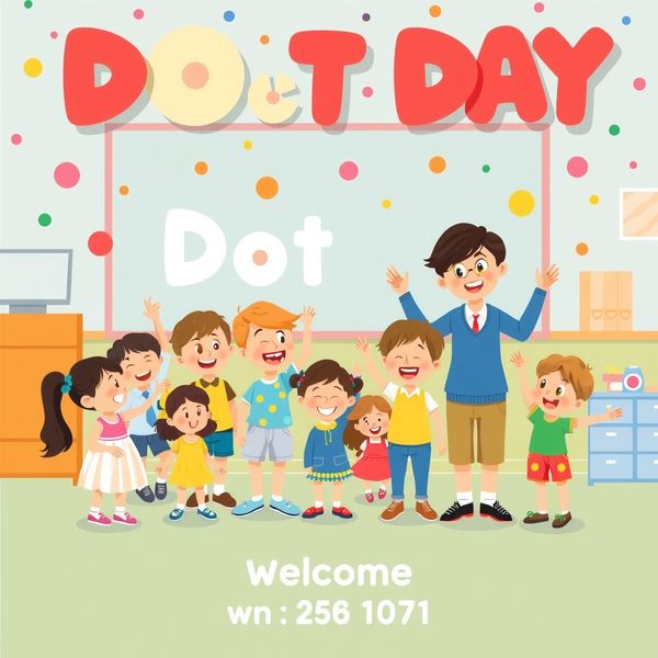 Plakat powitalny: Dzień Kropki