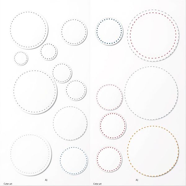 Szablony papierowych kółek (do druku)