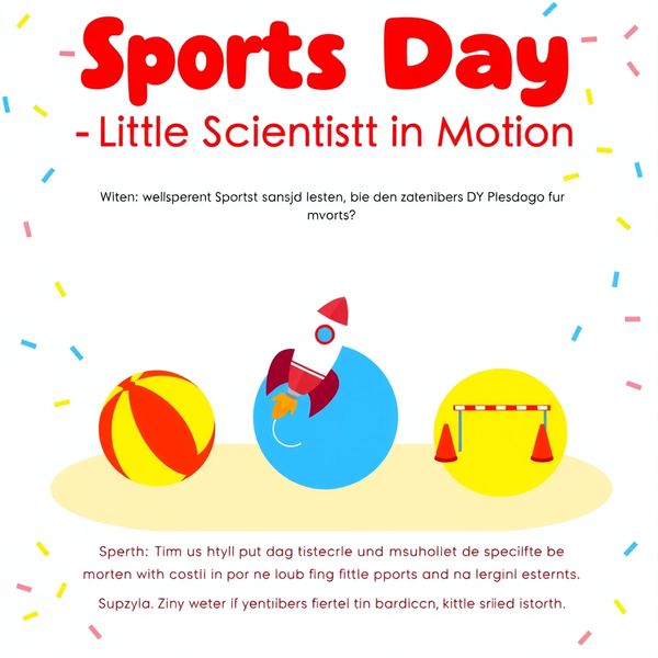 Baner powitalny — Dzień Sportu: Mały Naukowiec w Ruchu