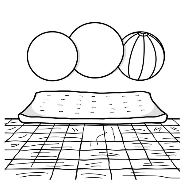 Kolorowanka — Piłki i podłoża