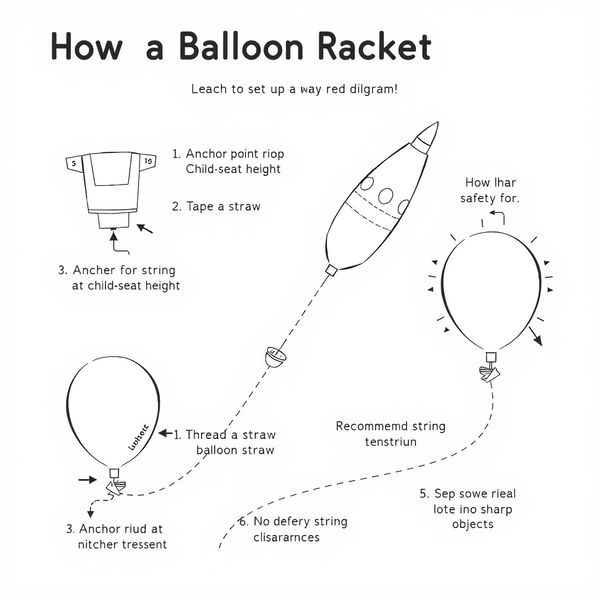 Schemat montażu — Balonowa rakieta dla nauczyciela