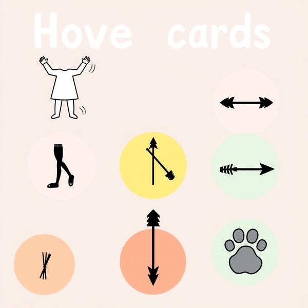 Karty ruchów dla dzieci (duże ikony)