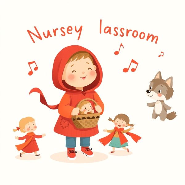 Plakat powitalny — Dzień Czerwonego Kapturka