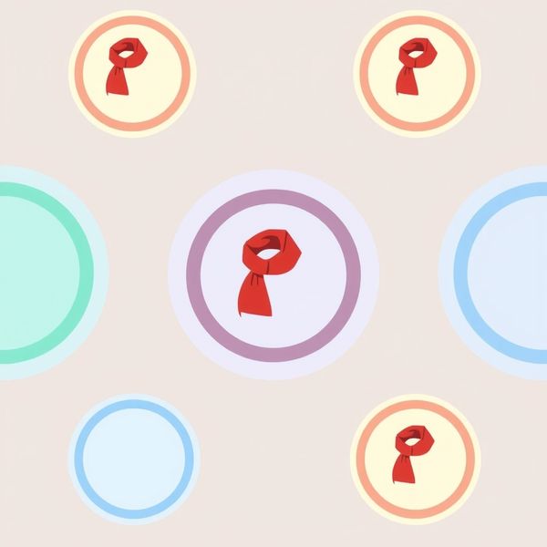 Szablony podkładek/mat z ikoną chustki