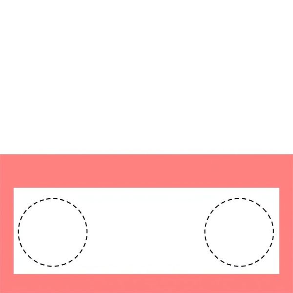 Szablon kartki A4 — dwie poziome strefy