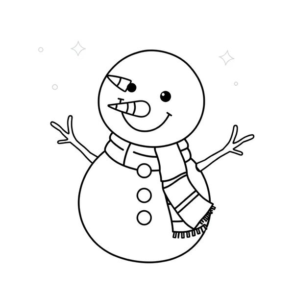 Strona do kolorowania — Bałwan