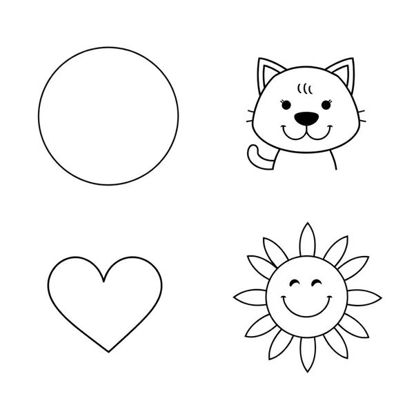 Strony do kolorowania — duże proste kształty