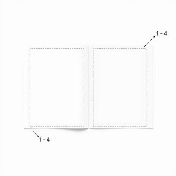 Szablon mini-książeczki A4 (złożona)