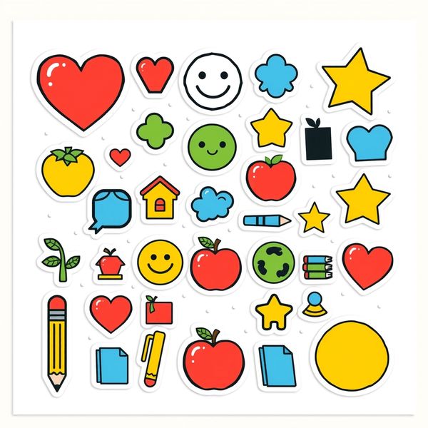 Arkusz naklejek i pieczątek