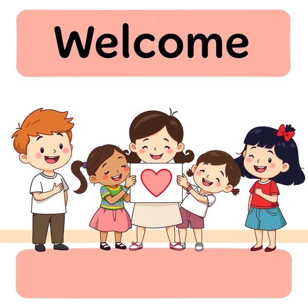 Plakat powitalny "Dziękujemy" (miejsce na tekst)