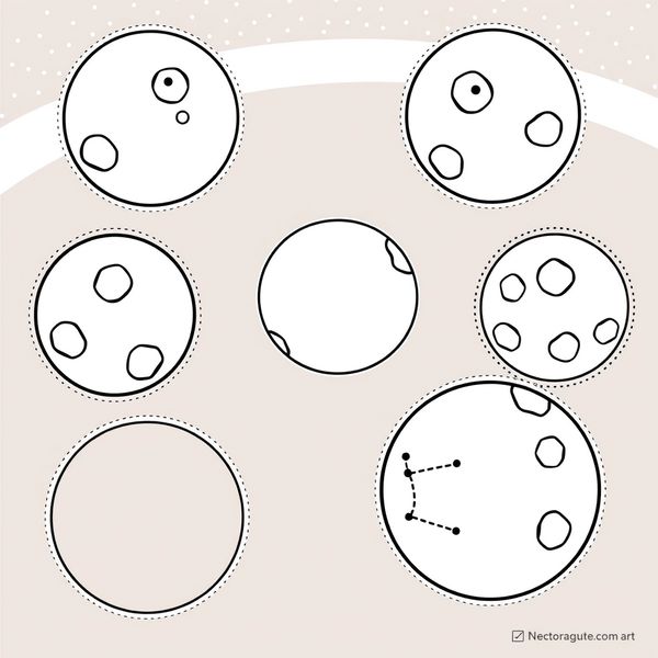 Szablony planet do druku (puste)